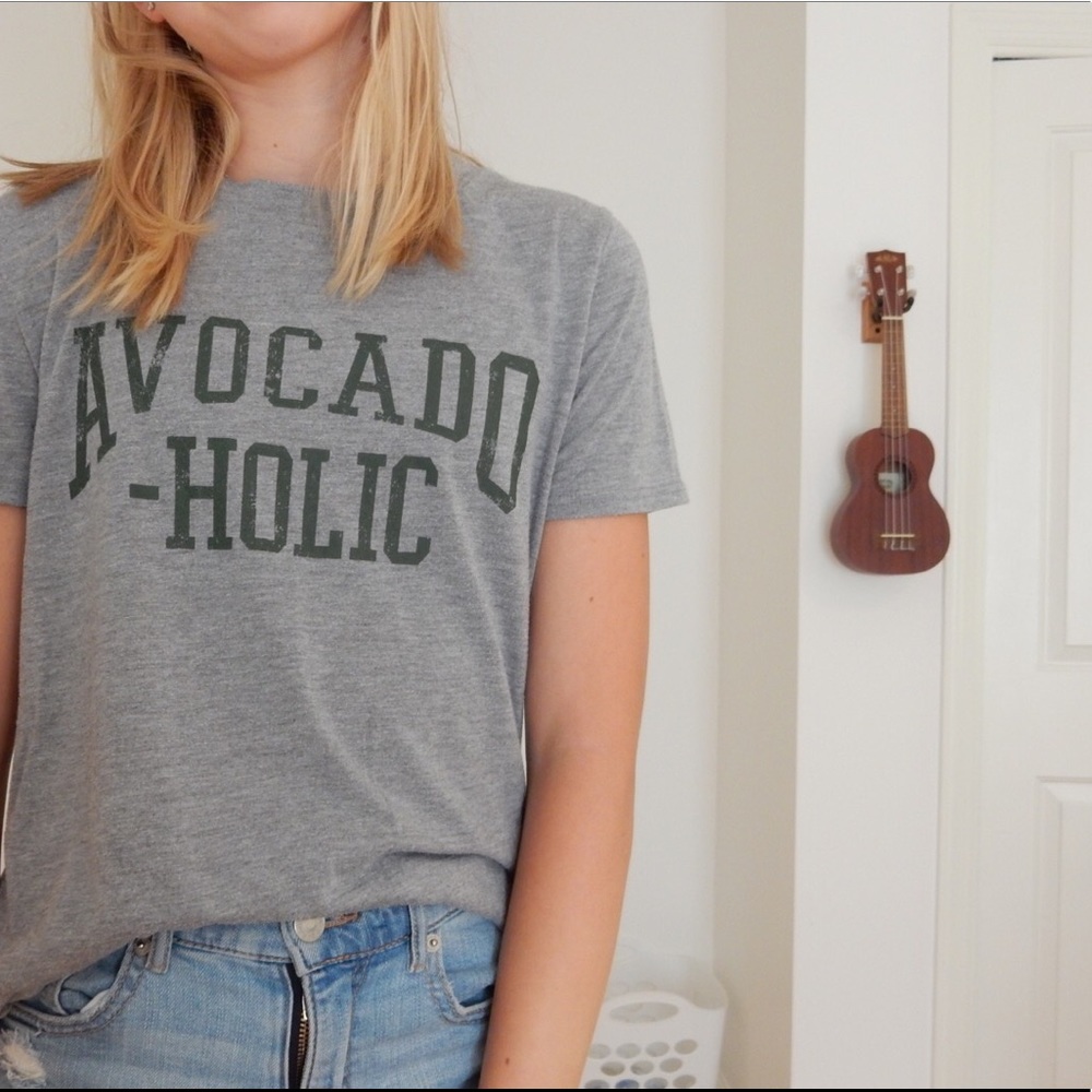 Avocado-Holic Graphic Tee Shirt